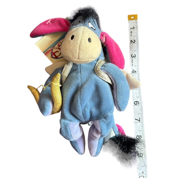 Vintage Disney Store Cupid Eeyore 9” Mini Bean Bag - Picture 3 of 8